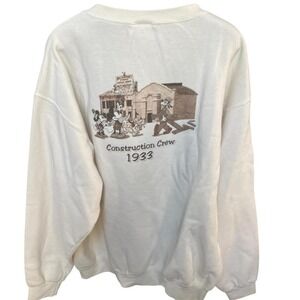 Vintage Disney construction crew 1933 Mickey crewneck mens size XL‎